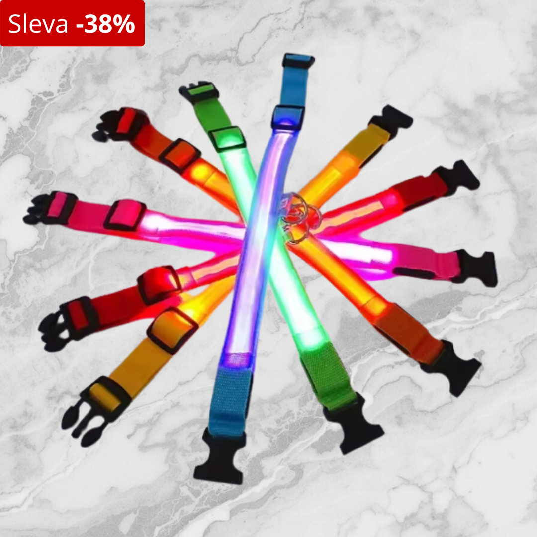 TlapkaPro - svítící obojek pro psy